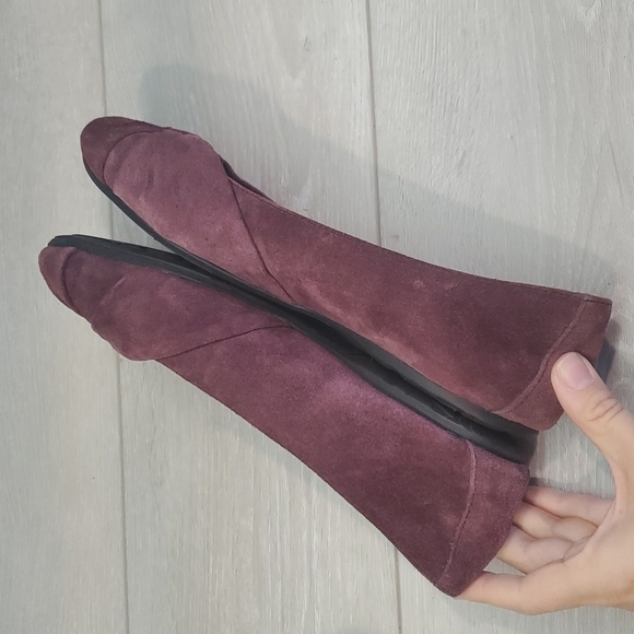Born Women Comfort Suede Ballet Flats shoes sz 9.5 - Picture 5 of 11
